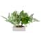 13" Ranunculus & Rose Floral Spring Wooden Statue Décor